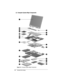 Page 733-2Illustrated Parts Catalog
COMPAQ CONFIDENTIAL - NEED TO KNOW REQUIRED
Writer: David Calvert    Saved by: JAbercrombie    Saved date:  07/06/00 4:30 PM
Part Number: 128679-004     File name: Ch03
3.2  Computer System Major Components
Figure 3-2.  Computer System Major Components 