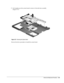 Page 111Removal and Replacement Procedures    5-39
17.  Lift straight up on the system board to remove it from the base assembly
(Figure 5-37).
Figure 5-37.  Removing the System Board
Reverse the above procedure to install the system board. 