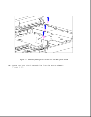 Page 10214. Remove the left clutch ground clip from the system chassis
(Figure 3-52). 