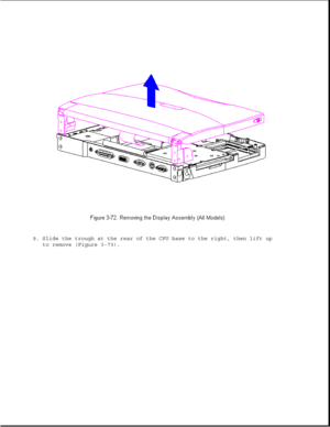 Page 1239. Slide the trough at the rear of the CPU base to the right, then lift up
to remove (Figure 3-73). 