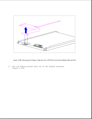 Page 16117. Lift the display ground cable out of the display enclosure
(Figure 3-109). 