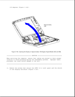 Page 198135-degrees (Figure 3-142).
>>>>>>>>>>>>>>>>>>>>>>>>>>>>>>>>> CAUTION >>>>>