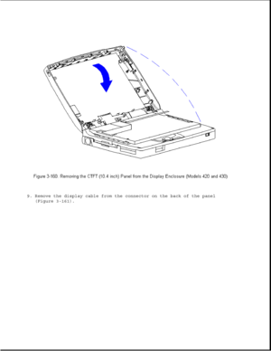 Page 2179. Remove the display cable from the connector on the back of the panel
(Figure 3-161). 