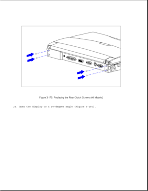 Page 23729. Open the display to a 90-degree angle (Figure 3-180). 