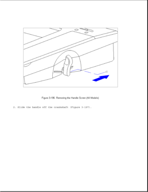 Page 2542. Slide the handle off the crankshaft (Figure 3-197). 