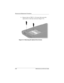 Page 1145–8Maintenance and Service Guide
Removal and Replacement Procedures
b. Remove the two TM2.5 × 5.0 screws that secure the 
optical drive to the base enclosure (Figure 5-4).
Figure 5-4. Removing the Optical Drive Screws 