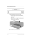 Page 1165–10Maintenance and Service Guide
Removal and Replacement Procedures
6. Remove the hard drive by following these steps:
a. Turn the computer bottom side up with the right side 
facing forward.
b. Remove the TM2.5 ×8.0 hard drive retention screw 
1 
(Figure 5-6).
c. Slide the hard drive forward 
2 to unseat the hard drive 
connector from the system board.
Figure 5-6. Removing the Hard Drive Screw
Hard Drives
Spare Part Number Information
60 GB
40 GB
30 GB
20 GB303527-001
273491-001
192406-001
288291-001 