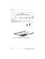 Page 209C–12Maintenance and Service Guide
Screw Listing
Figure C-11. Phillips M2.0 × 4.0 Screw Locations
Ta b l e  C - 4
Phillips M2.0 × 4.0 Screw (Continued)
Color Qty. Length ThreadHead 
Width
Gold 13 4.0 mm 2.0 mm 4.0 mm
Where used:
Two screws that secure the display release assembly to the top cover
(documented in Section 5.13)
268135-003.book  Page 12  Thursday, January 30, 2003  9:12 AM 