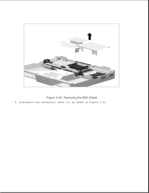 Page 1738. Disconnect the thermistor cable [1] as shown in Figure 5-50. 