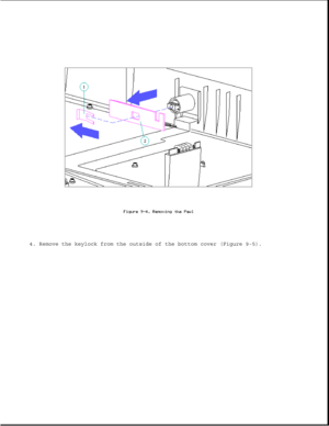 Page 2484. Remove the keylock from the outside of the bottom cover (Figure 9-5). 