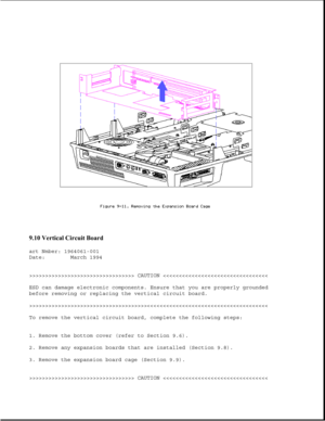 Page 2559.10 Vertical Circuit Board 
art Nmber: 1964061-001
Date: March 1994
>>>>>>>>>>>>>>>>>>>>>>>>>>>>>>>>> CAUTION >>>>>