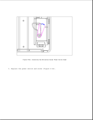 Page 3095. Replace the power switch and screw (Figure 9-64). 