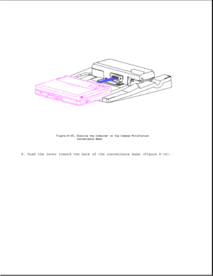 Page 3699. Push the lever toward the back of the convenience base (Figure D-16). 