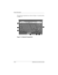 Page 211–16Maintenance and Service Guide
Product Description
The keyboard components are shown in Figure 1-4 and described 
in Table 1-3.
Figure 1-4. Keyboard Components 