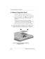 Page 755–8Maintenance and Service Guide
Removal and Replacement Procedures
5.4 Memory Expansion Board
1. Prepare the computer for disassembly (Section 5.3).
2. Turn the computer bottom side up with the front facing you.
3. Remove the silver M2 × 5 screw 1 that secures the memory 
expansion compartment cover to the base enclosure 
(Figure 5-6).
4. Use the notch in the front of the memory expansion 
compartment cover to lift up the front edge of the cover and 
swing it up and toward the back of the computer 2.
5....