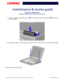 Page 29PRESARIO NOTEBOOK MAINTENANCE AND SERVICE GUIDE 1200XL SERIESREMOVAL SEQUENCE 29
Presario 1200 Series
Models: XL101-XL113, XL115, XL118-XL127
7. Close the display, carefully push in 1 on the hinge covers, and then lift 2 the covers 
off the hinges.
8. Support the back of the display panel and remove two screws from each of the hinges.
Continued on the next page. 