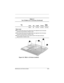 Page 190Maintenance and Service GuideC–9
Figure C-8. TM2.5 × 5.0 Screw Locations
Ta b l e  C - 1
Torx T8 Metric 2.5 × 5.0 Screw (Continued)
Color Qty Length ThreadHead 
Width
Silver 30 5.0 mm 2.5 mm 5.0 mm
Where used:
1 Two screws that secure the optical drive front alignment rail to the base 
enclosure (documented in Section 5.22)
2 Two screws that secure the optical drive rear alignment rail to the base 
enclosure (documented in Section 5.22)
3 Three screws that secure the system board to the base enclosure...