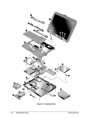 Page 103 
 
Figure 4-1. Exploded View 
4-2 Replaceable Parts Service Manual  