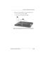 Page 107Removal and Replacement Procedures
Maintenance and Service Guide5–29
4. Remove the following PM2.5 × 4.0 screws (Figure 5-23):
❏Four screws in the battery bay 1
❏Two screws in the optical drive bay 2
Figure 5-23. Removing the Top Cover Screws (Continued)
307503-002.book  Page 29  Thursday, January 30, 2003  1:04 PM 