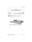 Page 150Screw Listing
Maintenance and Service GuideC–11
Figure C-10. Phillips M2.0 × 4.5 Screw Locations
Ta b l e  C - 6
Phillips M2.0 × 4.5 Screw (Continued)
Color Qty. Length ThreadHead 
Width
Black 5 4.5 mm 2.0 mm 4.0 mm
Where used:
Two screws that secure the modem board to the system board
(documented in Section 5.11)mm
307503-002.book  Page 11  Thursday, January 30, 2003  1:04 PM 