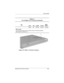 Page 167Screw Listing
Maintenance and Service GuideC–3
Figure C-2. TM2.5 × 5.0 Screw Locations
Ta b l e  C - 1
Torx T8 Metric 2.5 × 5.0 Screw (continued)
Color Qty Length ThreadHead 
Width
Silver 30 5.0 mm 2.5 mm 5.0 mm
Where used:
Two screws that secure the connector cover to the base enclosure
(documented in Section 5.8)
272638-001.book  Page 3  Thursday, July 25, 2002  4:21 PM 