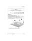 Page 173Screw Listing
Maintenance and Service GuideC–9
Figure C-8. TM2.5 × 5.0 Screw Locations
Ta b l e  C - 1
Torx T8 Metric 2.5 × 5.0 Screw (continued)
Color Qty Length ThreadHead 
Width
Silver 30 5.0 mm 2.5 mm 5.0 mm
Where used:
1 Two screws that secure the optical drive front alignment rail to the base 
enclosure (documented in Section 5.22)
2 Two screws that secure the optical drive rear alignment rail to the base 
enclosure (documented in Section 5.22)
3 Three screws that secure the system board to the...