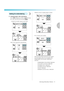 Page 53
Selecting Embroidery Patterns51
2
 — — — — — — — — — — — — — — — — — — — — — — — — — — — — — — — — — — — — — — — — — — — — — — — — — — — — 
Setting for embroidering
†Setting the display while embroidering
Press (
Settings key) and then  (Next page 
key). Then, select the item by pressing
  .
NAME OF COLOR: Typical color name
TIME: Time required for embroidering NEEDLE COUNT: Needle progress number
#123: Thread color number
Select from the followin
g thread color number 
sets (The display above is an...