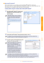 Page 17Creating labels with other applications17
Introduction
Creating Labels
Appendix
Microsoft® Outlook®
With the Add-In function, you can directly copy the text in Microsoft® Outlook® to a label layout.
Items you can import are: Contacts, Calendar items, Deleted Items, Drafts, Inbox, Journal, Notes (text in the 
Notes dialog box is not available), Outbox, Sent Items and Tasks windows.
Creating labels using the Contacts data in Microsoft® Outlook®
1Open Microsoft® Outlook® Contacts and 
highlight the contact...