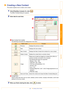 Page 20Creating a New Contact20
Introduction
Creating Labels
Appendix
Creating a New Contact
This section explains how to create a new contact.
1Click [File]-[New Contact]. Or, click  .
The [New Contact] dialog box appears.
2Enter data for each item.
New Contact form toolbar
The following commands are categorized in the menu:
Contact form
Used to enter each item such as name, address, phone number, company information, and E-mail
address for the new contact.
3When you finish entering the data, click   to...