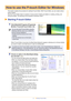 Page 6Starting P-touch Editor6
Introduction
Creating Labels
Appendix
This section explains the procedure for starting P-touch Editor. With P-touch Editor, you can create various 
kinds of labels. 
See the P-touch Editor Help for samples of various kinds of labels and details on creating, printing, and 
saving the labels. The following is the example for Windows Vista™.
Starting P-touch Editor
1Click [Start]-[All Programs (Programs)]-
[Brother P-touch]-[P-touch Editor 5.0].
When P-touch Editor is launched, the...