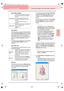 Page 127Advanced OpreationLayout & Editing
119
Layout & EditingInputting Images and Embroidery Patterns
Auto Select Setting
Auto Select
Click this button to use the settings specified 
under Auto Select Setting and automatically 
select from the selected thread chart the most 
appropriate thread colors for creating the 
photo embroidery. The selected thread colors 
appear in the Use Color List mentioned 
below.
This button can be clicked only if the settings 
under Auto Select Setting have been 
changed.
Use...