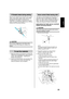 Page 2523
English
If threads break during sewing
Remove the material and re-thread in the correct
order, Lower looper, Upper looper, right needle
and then the left needle (to re-thread, see
CHAPTER 3 Threading). Replace the material
under the presser foot and sew 3-5 cm (1-1/8 to 2
inches) over the previous stitches.
 CAUTION
Do not leave straight pins in the fabric when
sewing as they will damage the needles and
knives.
To sew fine materials
1. Adjust the presser foot pressure to prevent the
material from...