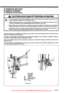 Page 33I]] Threading the upper thread 
I]] Einfadeln des Oberfadens 
I]] Enfilage du fil superieur 
I]] Enhebrado del hilo superior 
A CAUTION/ ACHTUNG/ ATTENTION/ ATENCION 
A • Turn off the  power  switch  before threading  the upper  thread,  otherwise  the machine  may operate if the ~ treadle  is pressed  by mistake,  which could result  in injury. 
• Schalten Sie den  Netzschalter  vor dem Einfadeln des  Oberfadens aus, weil Verletzungen  entstehen konnen, 
wenn  sich die Maschine  durch unbeabsichtigtes...