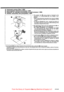 Page 35[!] Automatic presser lifter (-900) 
[!] Automatische  Anhebevorrichtung (-900) 
[!] Dispositif de relevage automatique  de pied  presseur  (-900) 
[!] Alzador automatico del prensatelas (-900) 
* The  presser  foot 8 can be raised  or lowered  by the 
operation of a  solenoid 0 when  the treadle is de­
pressed. 
*Refer  to the  instruction  manual 
for the motor for details on connecting  the cords  and on the  operation of the 
treadle. 
*If using  the MD464/474  motor, change  the setting of the...