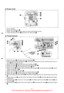 Page 13!., 
[I) Rotary hook 
f) 
~~~"L,..~~-· 
r---"\:'~· 
l. Tilt  the machine. 
2. Remove  the bobbin  case 0. 
3. Remove  the screw f). and then  remove  the rotary hook position  bracket. 
4.  Loosen  the three  set screws 
G and remove  the rotary hook 0. 
[I] Thread trimmer 
I. 
2. 
3. 
4. 
5. 
6. 
7. 
8. 
9. 
10. 
II. 
12. 
13 . 
0 
f) 
Remove  the screw 0. and then  remove  the fixed  knife f). 
Push the thread trimmer connecting  rod 0 in the  direction  indicated  by the arrow, and then...