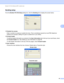 Page 95Brother PC-FAX Software (MFC models only) 
89
5
Sending setup5
From the Brother PC-FAX Setup dialog box, click the Sending tab to display the screen below.
 
Outside line access
Enter a number to access an outside line here. This is sometimes required by local PBX telephone 
systems (for example, dialling 9 to get an outside line in your office).
Include header
To add the header information you entered in the User Information tab to the top of your sent faxes, check 
the Include header box. See Setting...