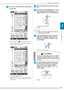 Page 119SEWING THE STITCHES
Utility Stitches
117
3
cPress   to set the machine to free motion 
sewing mode.
→The key appears as  , the quilting foot is raised 
to the necessary height, and then the feed dogs are 
lowered for free motion sewing.
a Free motion quilting foot “C”
→ When stitch Q-01 or 1-31 is selected, free motion 
quilting foot “C” is indicated in the upper-left corner 
of the screen.
dRemove the presser foot holder (see page 
66).
eAttach free motion quilting foot “C” at the 
front with the...