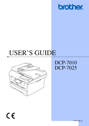 Page 1USER’S GUIDE
DCP-7010
DCP-7025
Version C
 