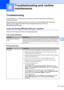 Page 51
43
B
B
TroubleshootingB
If you think there is a problem with your machine, check the chart below and follow the 
troubleshooting tips.
Most problems can be easily resolved by your self. If you need additional help, the Brother 
Solutions Center offers the latest FAQs and troubleshooting tips. Visit us at 
http://solutions.brother.com/
.
If you are having diffic ulty with your machineB
Check the chart below and follow the troubleshooting tips.
Troubleshooting and routine 
maintenance
B
Copy quality...