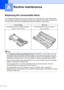 Page 4228
A
Replacing the consumable itemsA
The machine will indicate when it is time to replace the consumable items. (See Replacing the 
toner cartridge on page 29 and Replacing the drum unit on page 35.) To avoid any inconvenience, 
you may want to buy spare consumable items before the machine stops printing.
Note
• Go to http://www.brother.com/original/index.html for instructions on how to return your used 
consumable items to the Brother collection program. If you choose not to return your used...