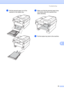 Page 67Troubleshooting
53
B
cPull the jammed paper out of the 
machine or the duplex tray.
 
dMake sure that the jammed paper does 
not remain under the machine from 
static electricity.
 
ePut the duplex tray back in the machine.
 