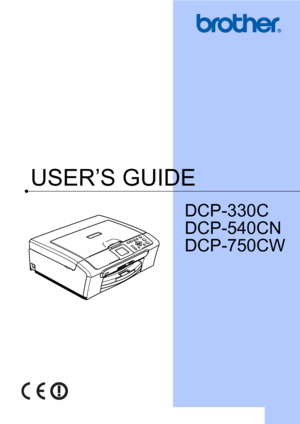 Page 1USER’S GUIDE
DCP-330C
DCP-540CN
DCP-750CW
 
 