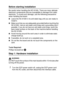 Page 265OPTIONAL ACCESSORIES   15 - 6
Before starting installation
Be careful when handling the NC-9100h. There are many delicate 
electronic components that are susceptible to damage from static 
electricity. To avoid such damage, use the following precautions 
when handling the board.
■Leave the NC-9100h in its anti-static bag until you are ready to 
install it.
■Make sure that you are adequately grounded before touching the 
NC-9100h. Use an anti-static wrist strap and a grounding mat if 
possible. If you do...