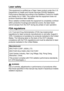 Page 221IMPORTANT INFORMATION   13 - 4
Laser safety
This equipment is certified as a Class I laser product under the U.S. 
Department of Health and Human Services (DHHS) Radiation 
Performance Standard according to the Radiation Control for Health 
and Safety Act of 1968. This means that the equipment does not 
produce hazardous laser radiation.
Since radiation emitted inside the equipment is completely confined 
within protective housings and external covers, the laser beam 
cannot escape from the DCP during...