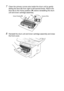 Page 25414 - 29   TROUBLESHOOTING AND ROUTINE MAINTENANCE
7Clean the primary corona wire inside the drum unit by gently 
sliding the blue tab from right to left several times. Return the 
blue tab to the Home position (
▼) before reinstalling the drum 
unit and toner cartridge assembly.
8Reinstall the drum unit and toner cartridge assembly and close 
the front cover.
Corona Wire Tab
Home Position(▼)
 