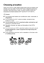 Page 12x   
Choosing a location
Place your DCP on a flat, stable surface that is free of vibration and 
shocks, such as a desk. Put the DCP near a telephone jack and a 
standard, grounded power outlet. Choose a location where the 
temperature remains between 50°F and 95.5°F (10°-32.5°C).
Caution
■Do not place near heaters, air conditioners, water, chemicals, or 
refrigerators. 
■Do not expose the DCP to direct sunlight, excessive heat, 
moisture, or dust.
■Do not connect your DCP to electrical outlets...