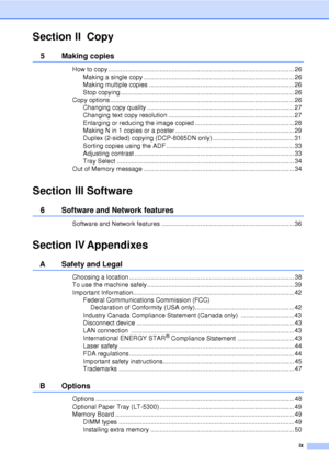 Page 11ix
Section II Copy
5 Making copies
How to copy ......................................................................................................... 26Making a single copy ..................................................................................... 26
Making multiple copies .................................................................................. 26
Stop copying .................................................................................................. 26
Copy...