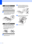 Page 10390
IMPORTANT
We recommend that you place the drum 
unit and toner cartridge assembly on a 
clean, flat surface with a sheet of 
disposable paper or cloth underneath it in 
case you accidentally spill or scatter toner.
 
cPush down the blue lock lever and take 
the toner cartridge out of the drum unit. 
Take out the jammed paper if there is 
any inside the drum unit.
 
IMPORTANT
• Handle the toner cartridge carefully. If 
toner scatters on your hands or clothes, 
wipe or wash it off with cold water at...