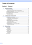 Page 4
ii
Table of Contents
Section I General
1 General information 2
Using the documentation ....................................................................................... 2Symbols and conventions used in the documentation .................................... 2
Accessing the Software User’s Guide and Network User’s Guide ........................ 3 Viewing documentation ................................................................................... 3
Accessing Brother Support (For Windows
®)...