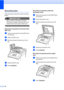 Page 68
60
Document jamsC
If the document is jammed, follow the steps 
below.
IMPORTANT
After removing a jammed document, 
check that no paper scraps are left in the 
machine that could cause another jam.
 
Document is jammed in the top of the 
ADF unit
C
aTake out any paper from the ADF that is 
not jammed.
bOpen the ADF cover.
cPull the jammed document out to the 
left.
 
dClose the ADF cover.
ePress Stop/Exit .
Document is jammed under the 
document cover
C
aTake out any paper from the ADF that is 
not...